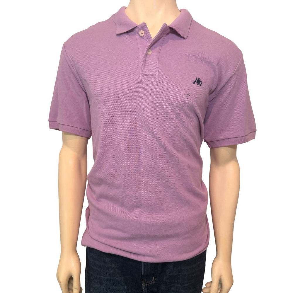Aeropostale‎ Mens A87 Logo Pique Polo Shirt Purple XL 7907-526